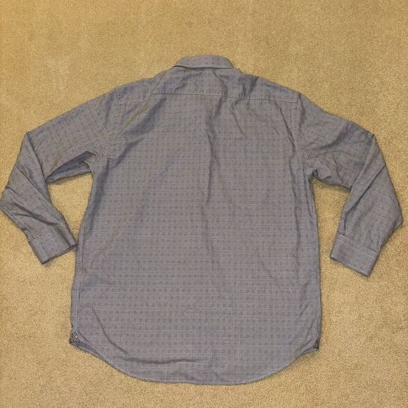 Robert Graham Houndstooth Plaid Button Down Shirt Grey White Black Size 46/18 - Picture 8 of 8